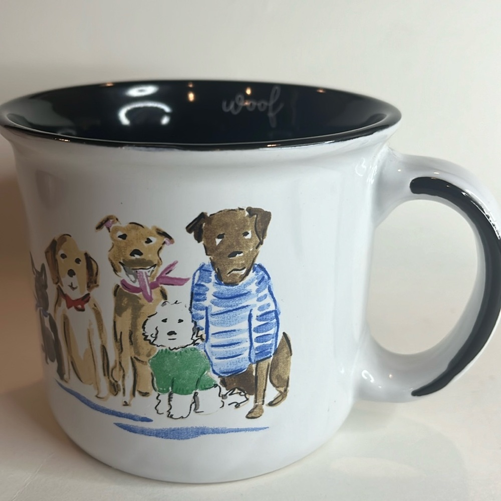 NWT “Woof” 20oz Dog Coffee Mug